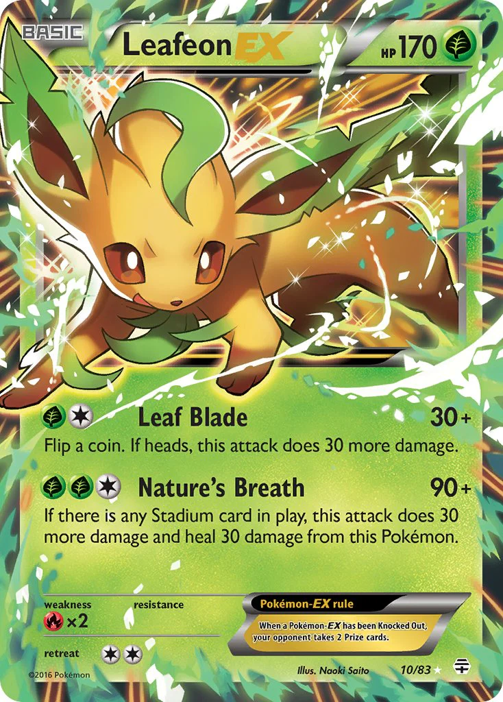Generations 010 Leafeon-EX