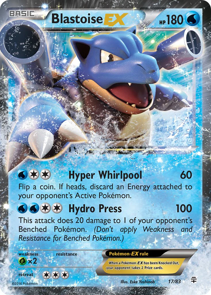 Generations 017 Blastoise-EX