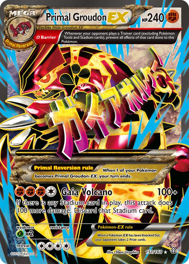 Primal Clash 151 Primal Groudon-EX