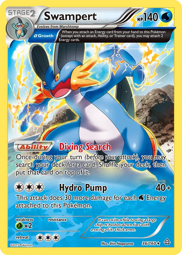 Primal Clash 036 Swampert