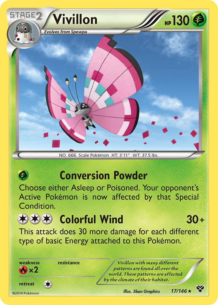 XY 017 Vivillon [Meadow]