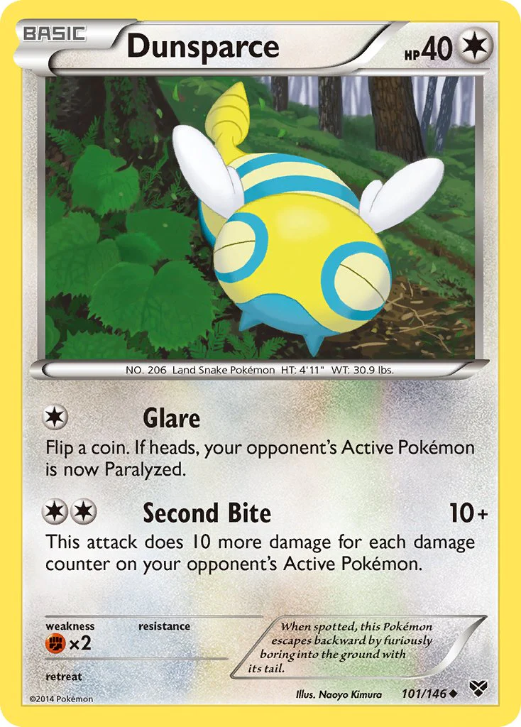 XY Base 101 Dunsparce
