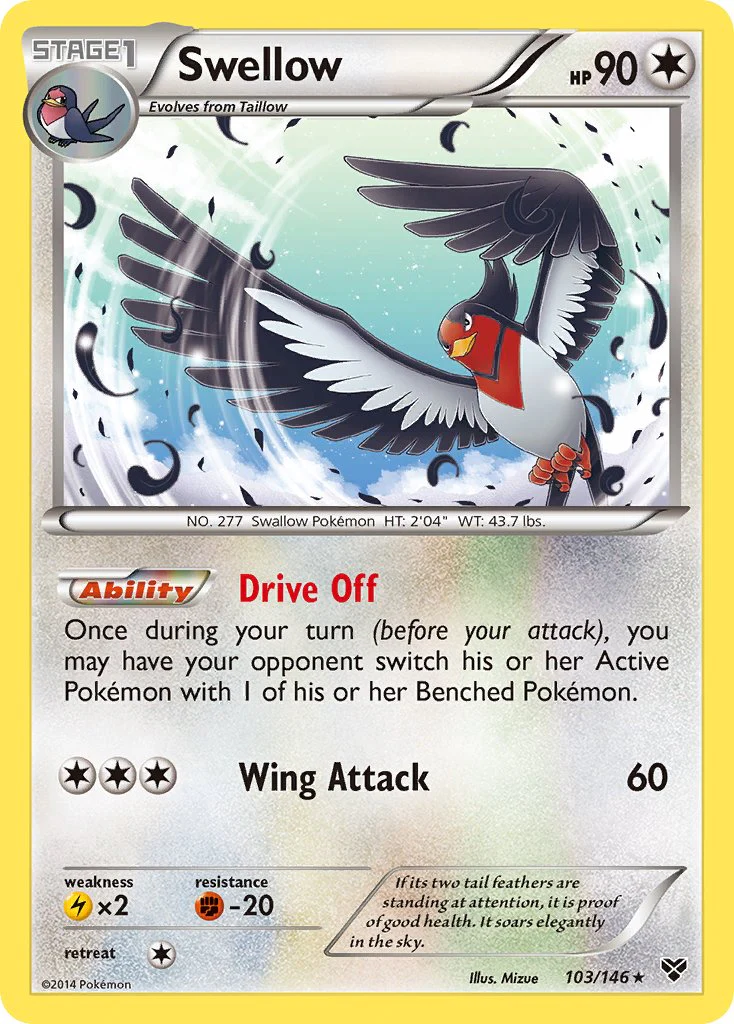 XY Base 103 Swellow