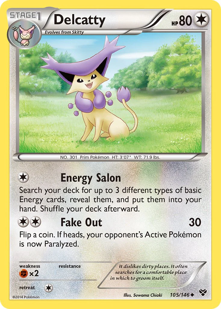 XY Base 105 Delcatty