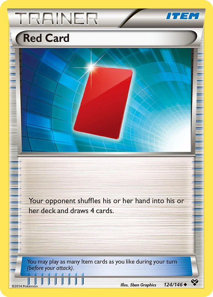 XY Base 124 Red Card