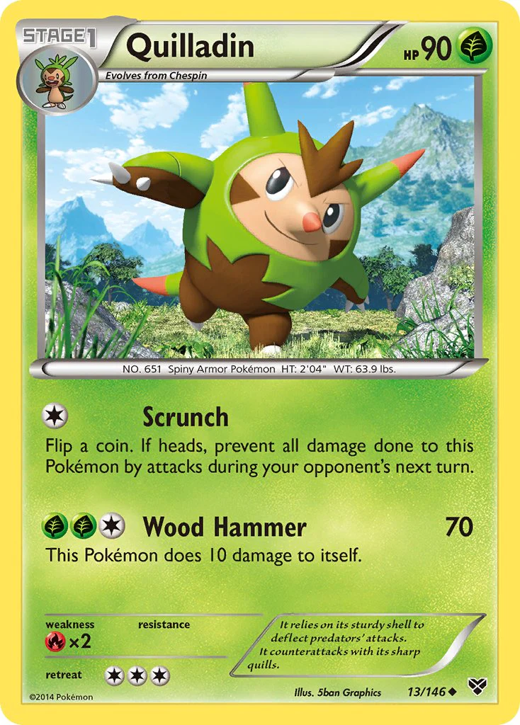 XY Base 013 Quilladin