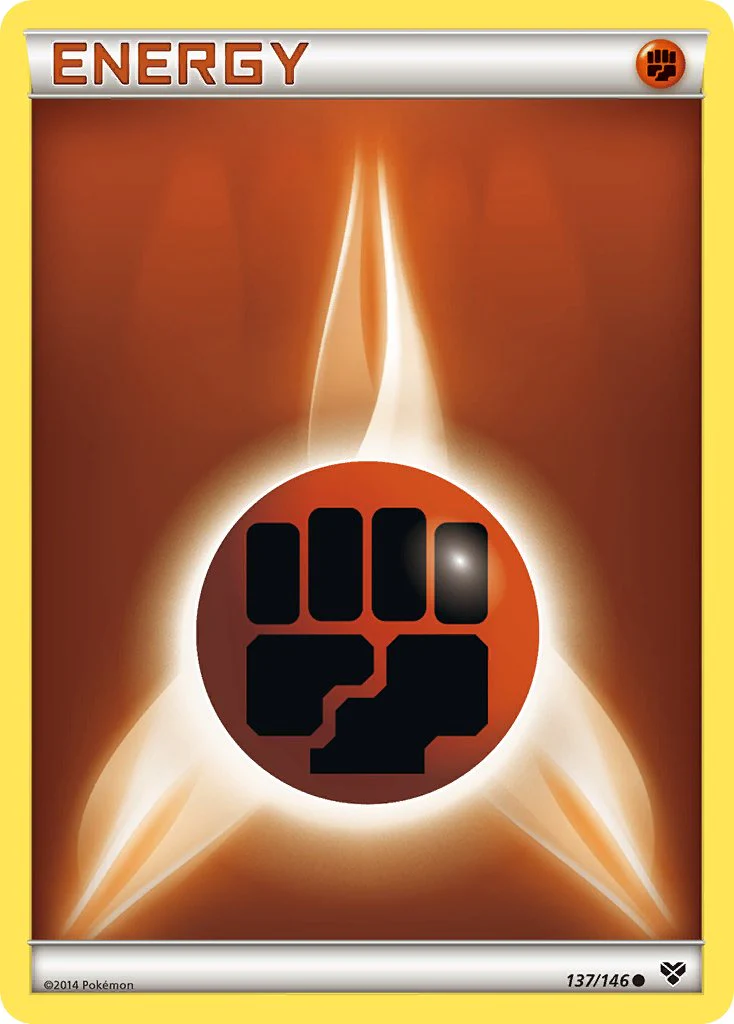 XY Base 137 Fighting Energy