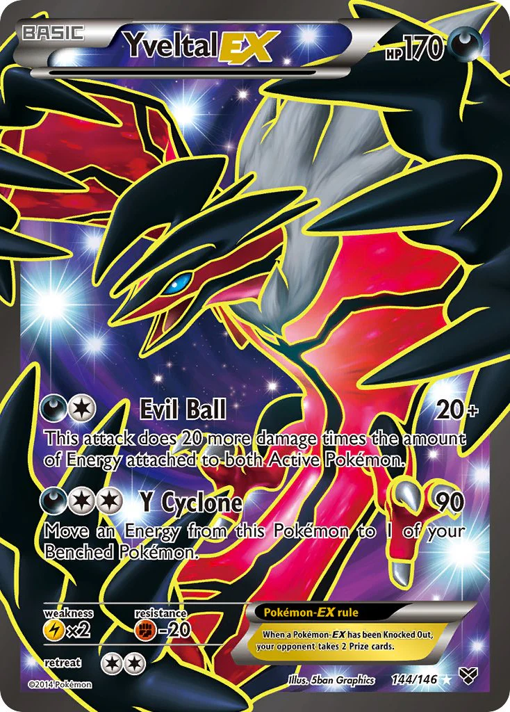 XY Base 144 Yveltal-EX