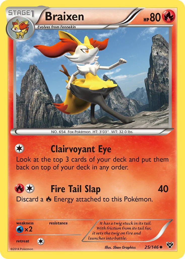 XY Base 025 Braixen