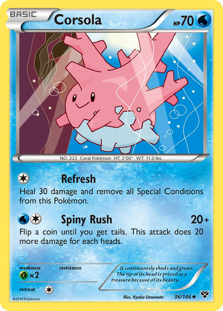 XY Base 036 Corsola