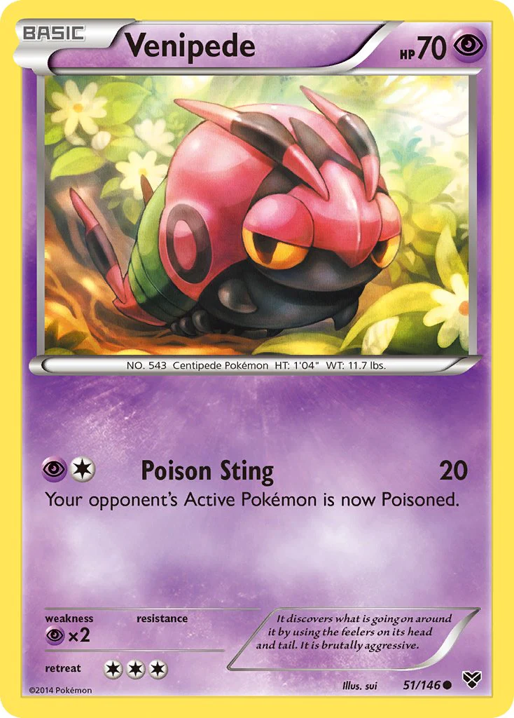 XY Base 051 Venipede
