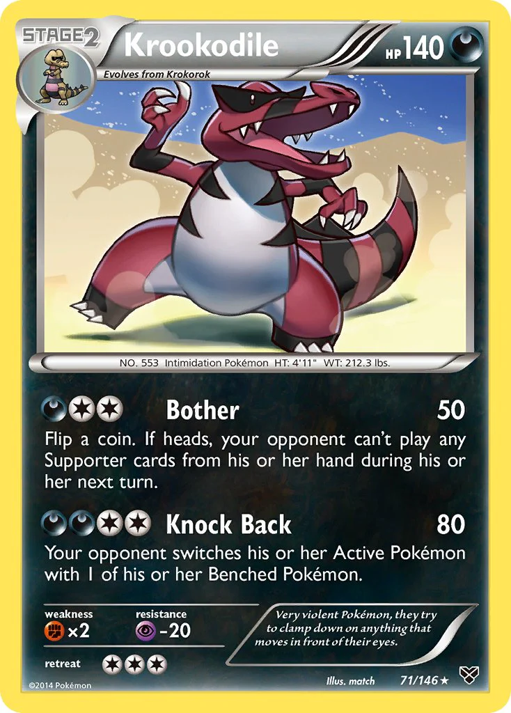 XY Base 071 Krookodile