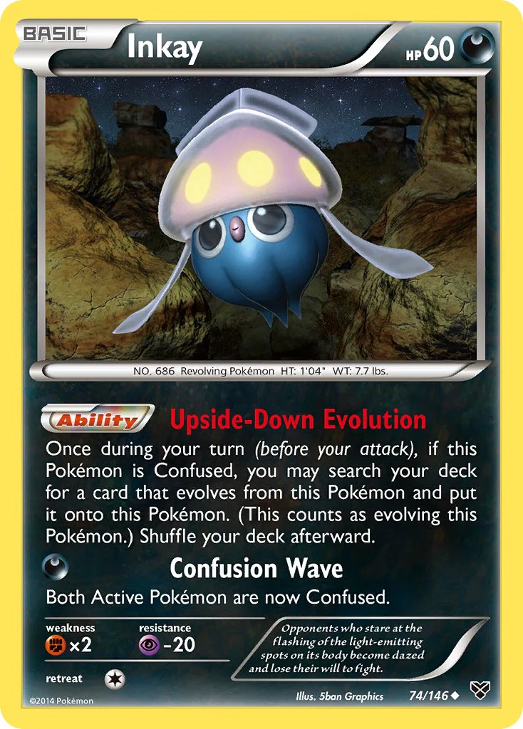 XY Base 074 Inkay