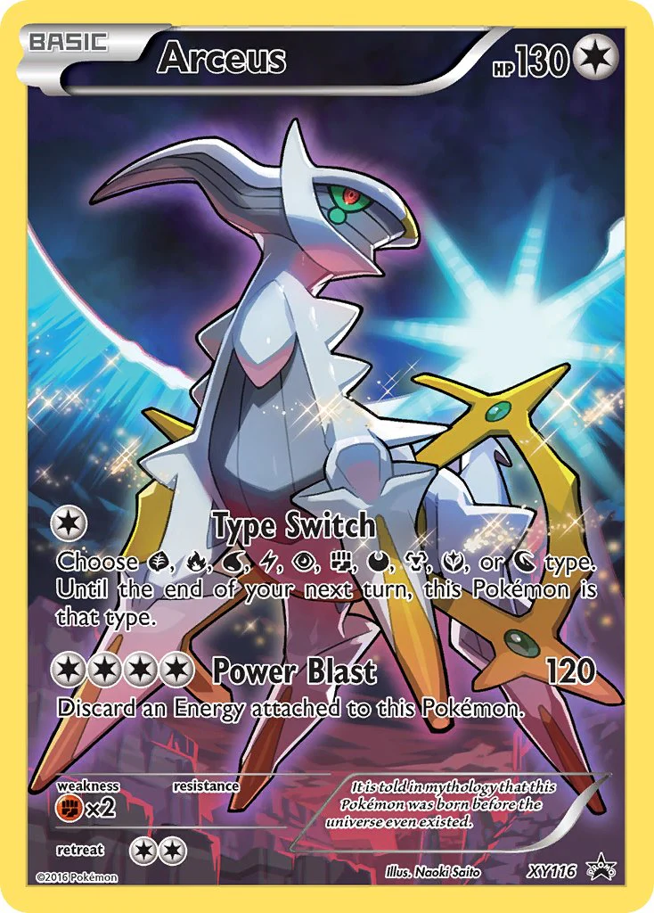 XY Black Star Promos 116 Arceus