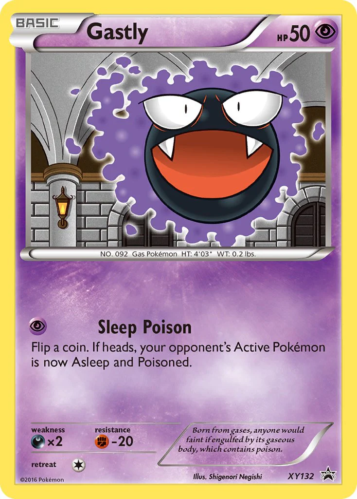 XY Black Star Promos 132 Gastly