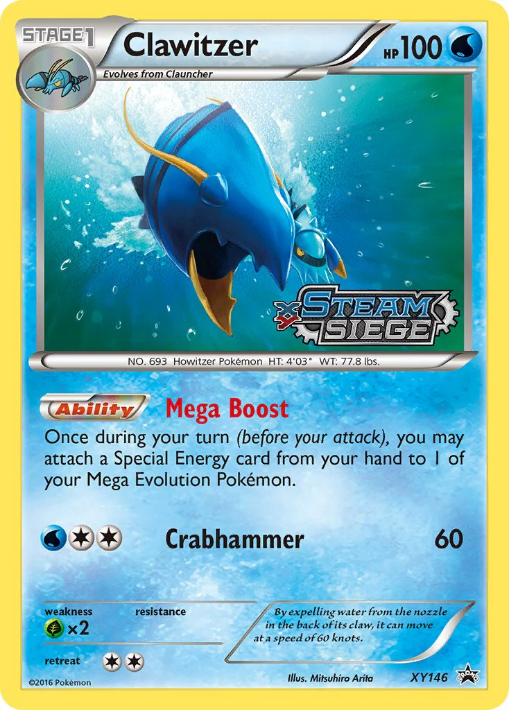 XY Black Star Promos 146 Clawitzer