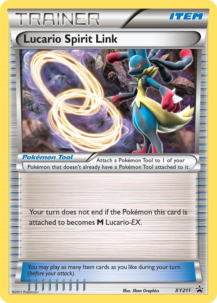 XY Black Star Promos 211 Lucario Spirit Link