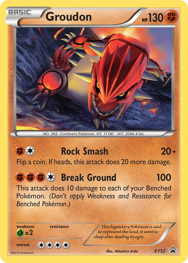 XY Black Star Promos 052 Groudon